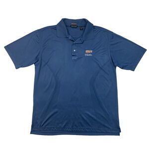 Rivers End Polo Shirt Mens L Large Cadet Solar Shield Performance Breathable